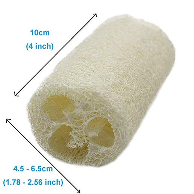 Serdokntbig Natural 6 Pack of 4 inch Loofah  Serdokntbig SPA Exfoliating Scrubber for Skin Care in Bath  Best Luffa Body Scrub Sponge  Remove Dead Skin - Image 3